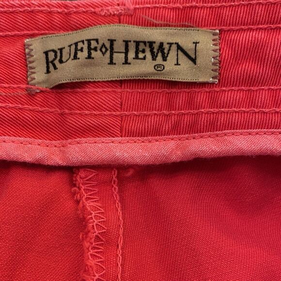 Ruff Hewn Denim Jeans NWOT Womens 29x28 TOMATO RED Cotton High Rise 13" Vtg USA - Picture 5 of 11